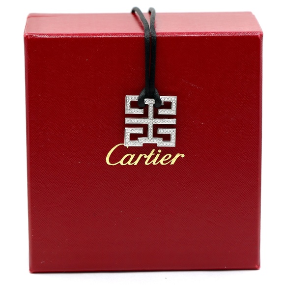 Cartier 1.5 Carat Diamond 18 White Gold Necklace - Picture 3 of 15